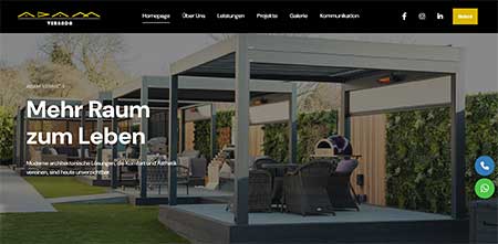 Adam Veranda; Terrassenüberdachungen, Wintergärten, Geländerbau, montage, Edelstahl, Metallbau, Karlsruhe Deutschlan